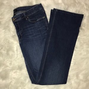 White House Black Market boot leg jeans.